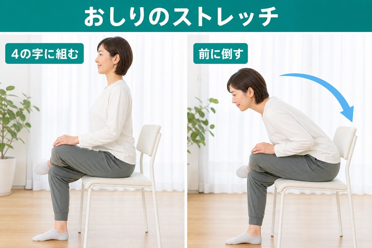 梨状筋ストレッチ