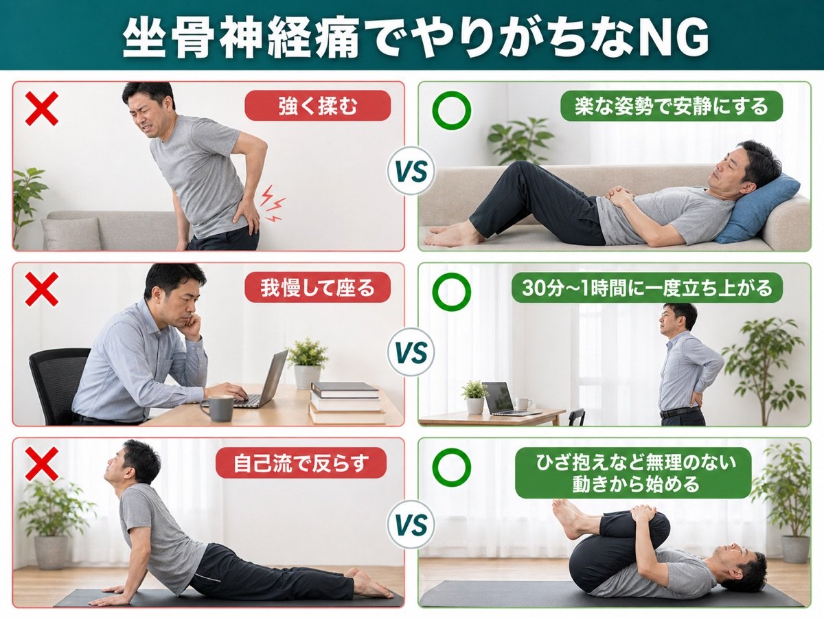坐骨神経痛NG vs OK