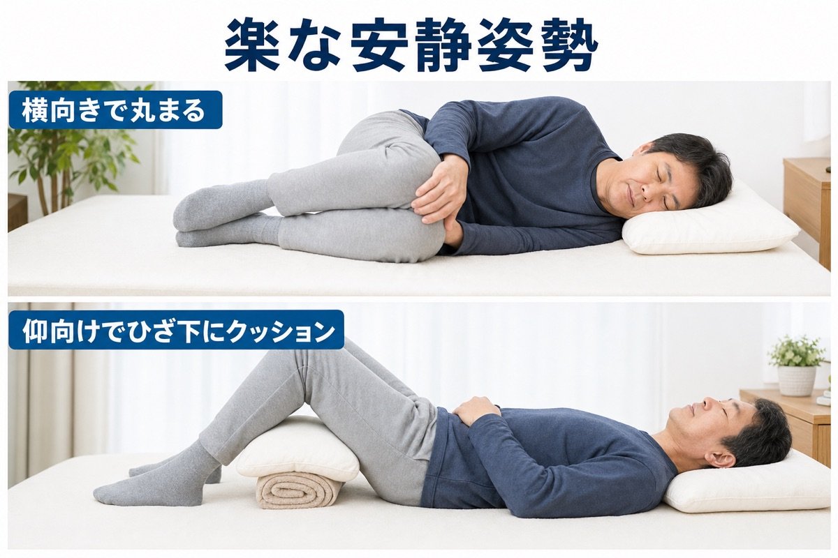 楽な安静姿勢