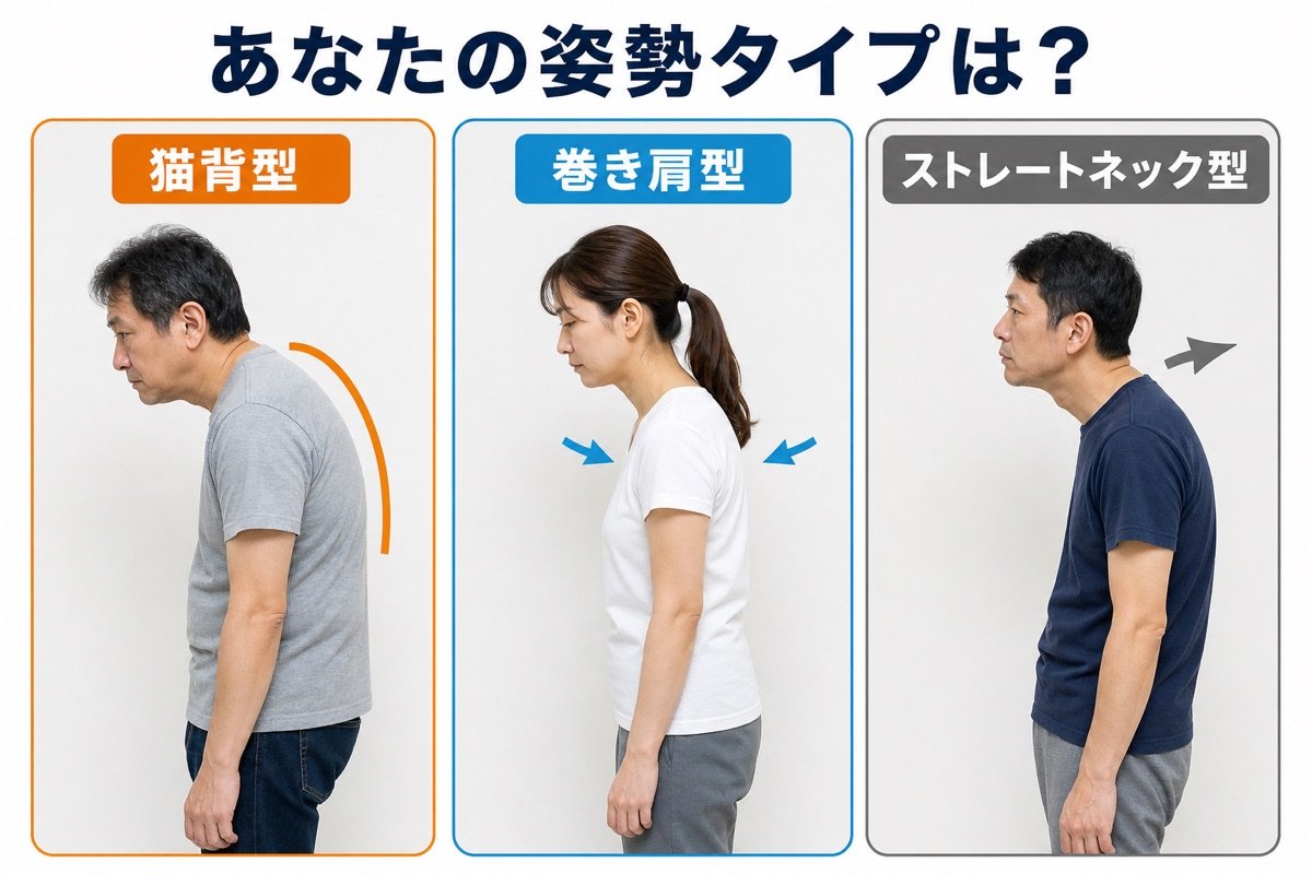 姿勢3タイプ比較
