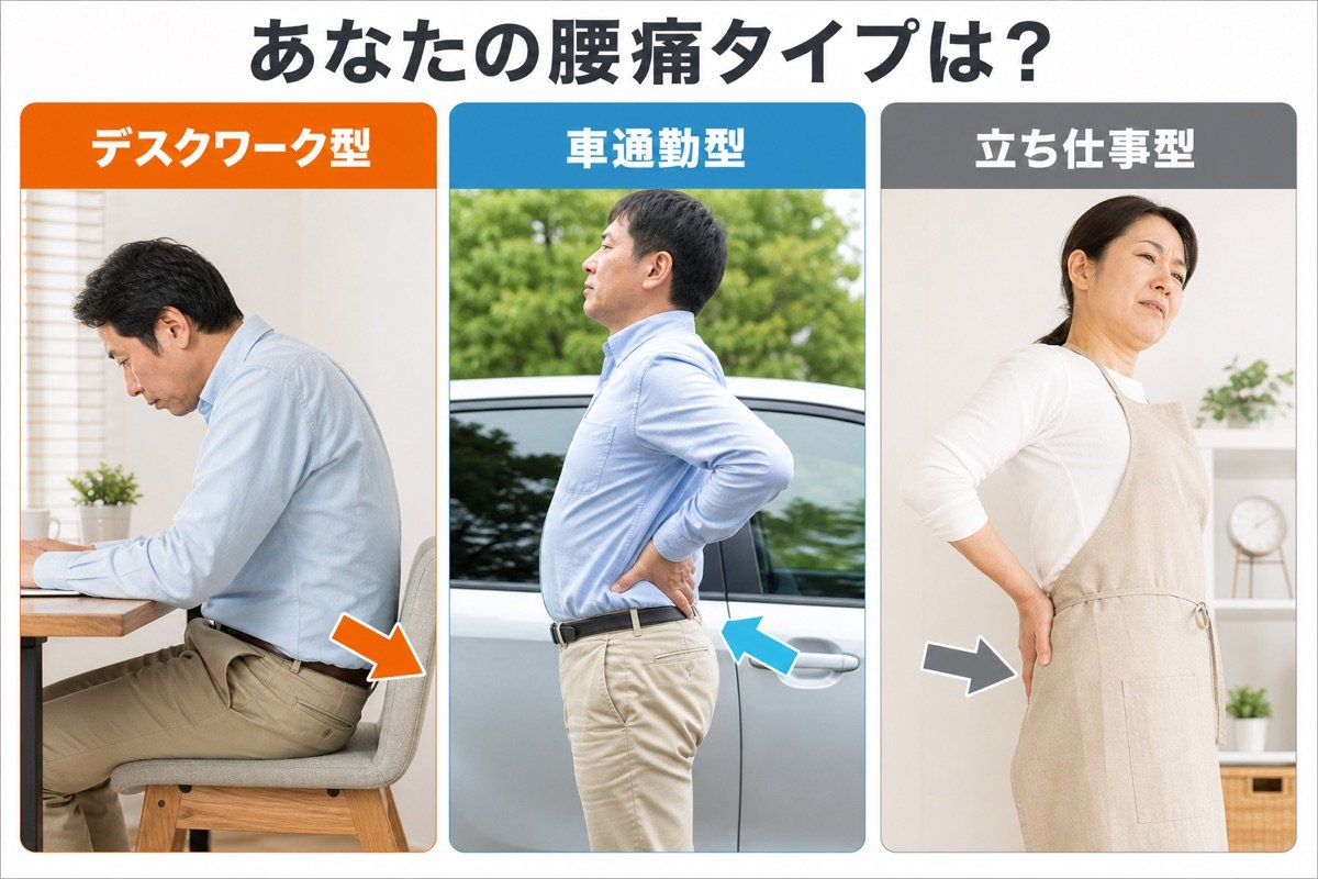 腰痛3タイプ比較