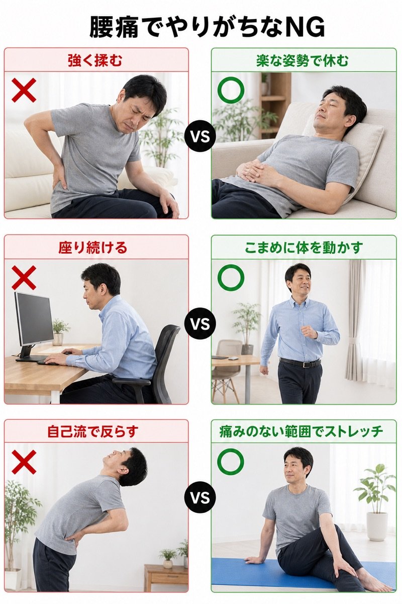 腰痛NG vs OK