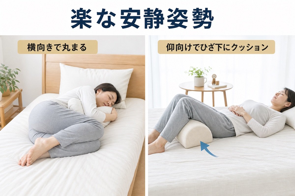 楽な安静姿勢