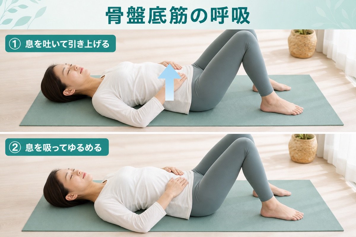 骨盤底筋の呼吸