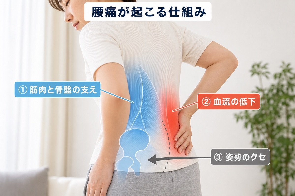 腰痛メカニズム図解