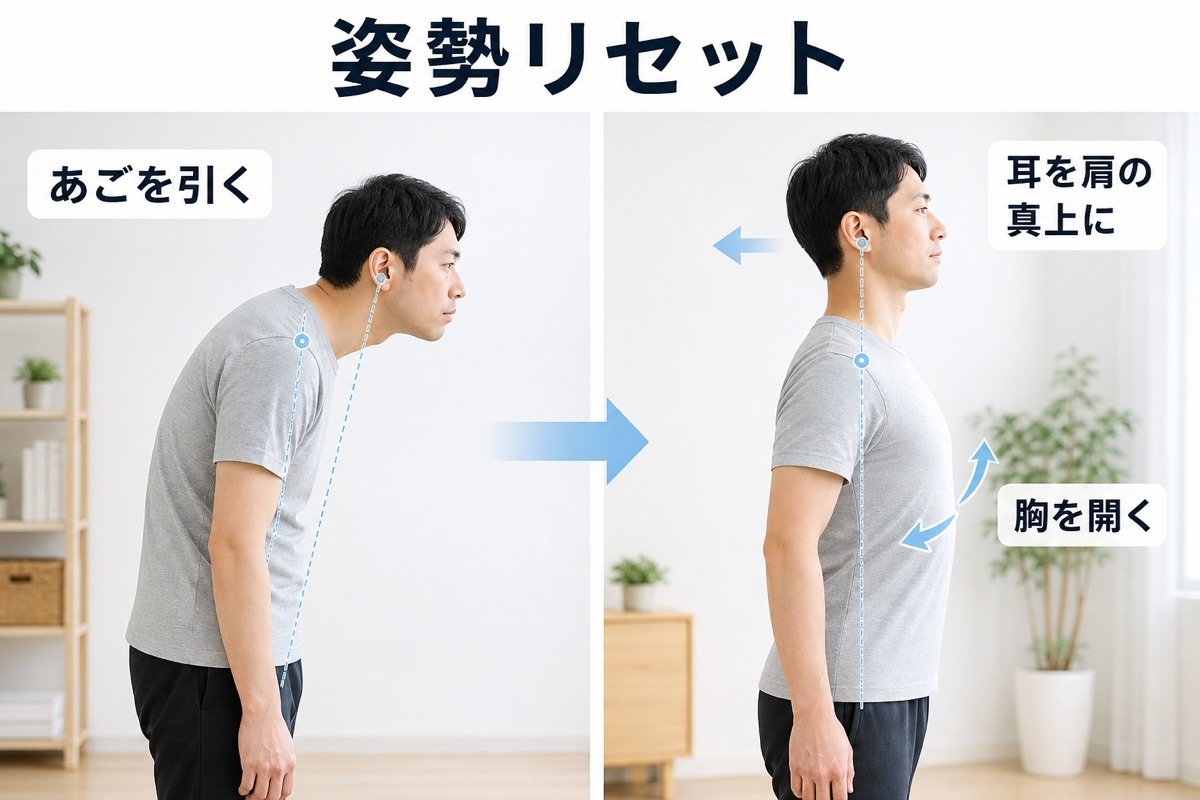姿勢リセット