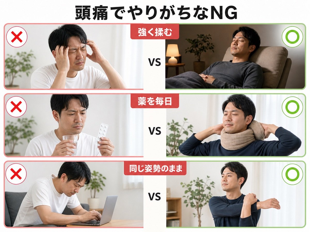 頭痛NG vs OK