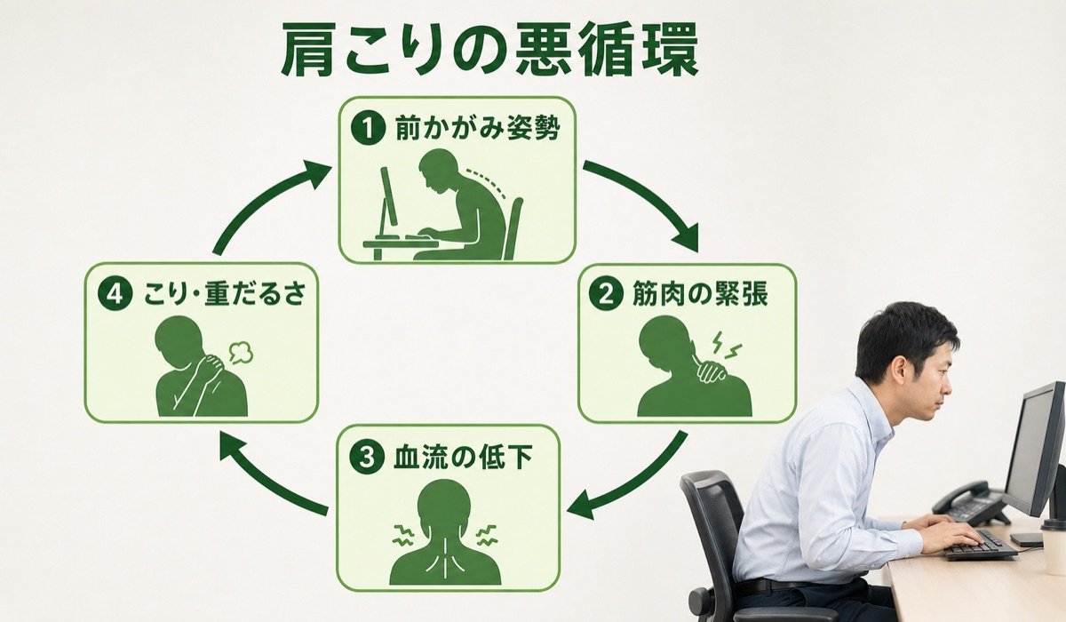 肩こり・首こりの悪循環