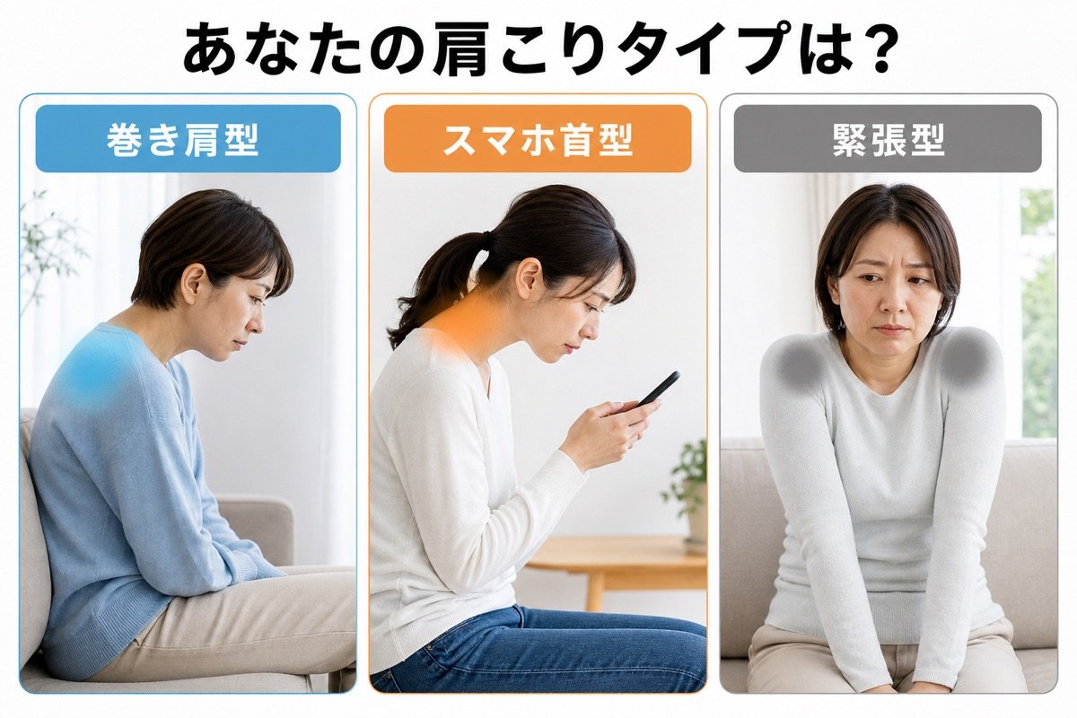 肩こり・首こり3タイプ比較