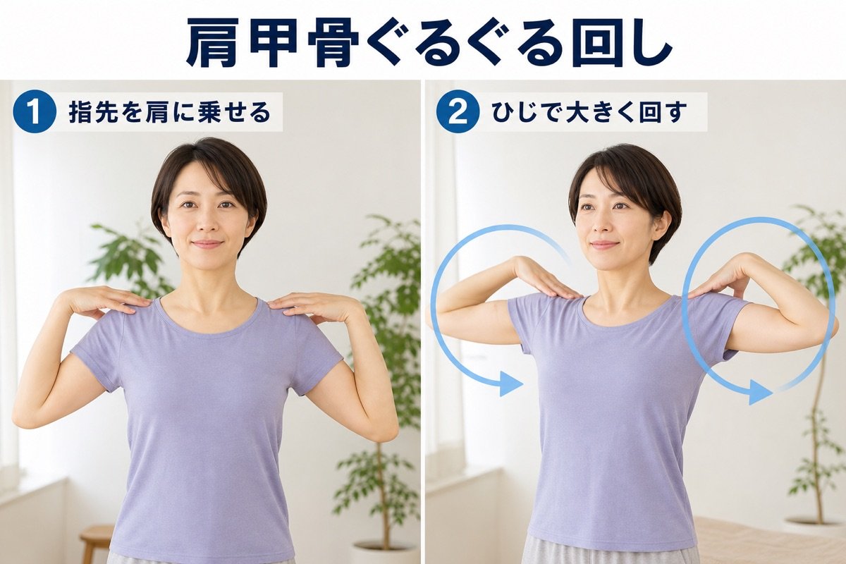 肩甲骨ぐるぐる回し