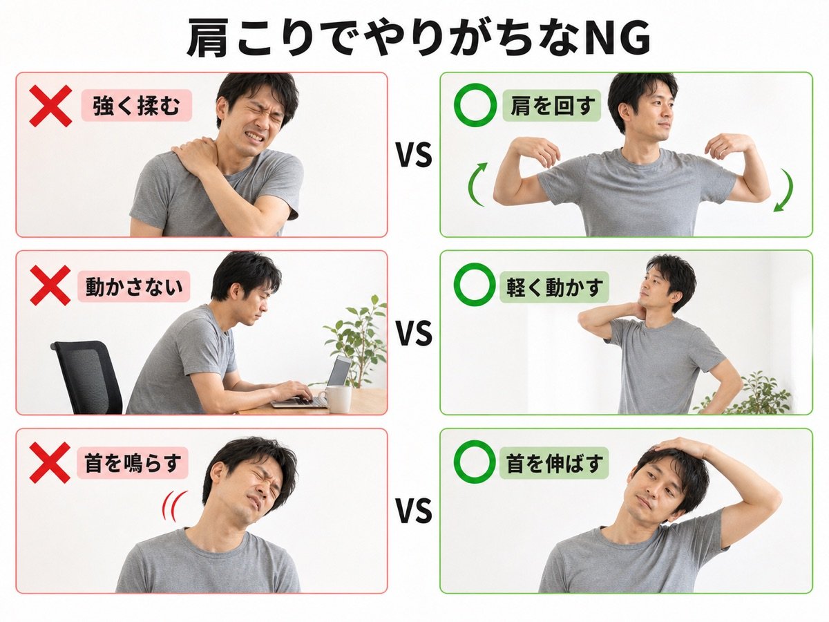 肩こり・首こりNG vs OK