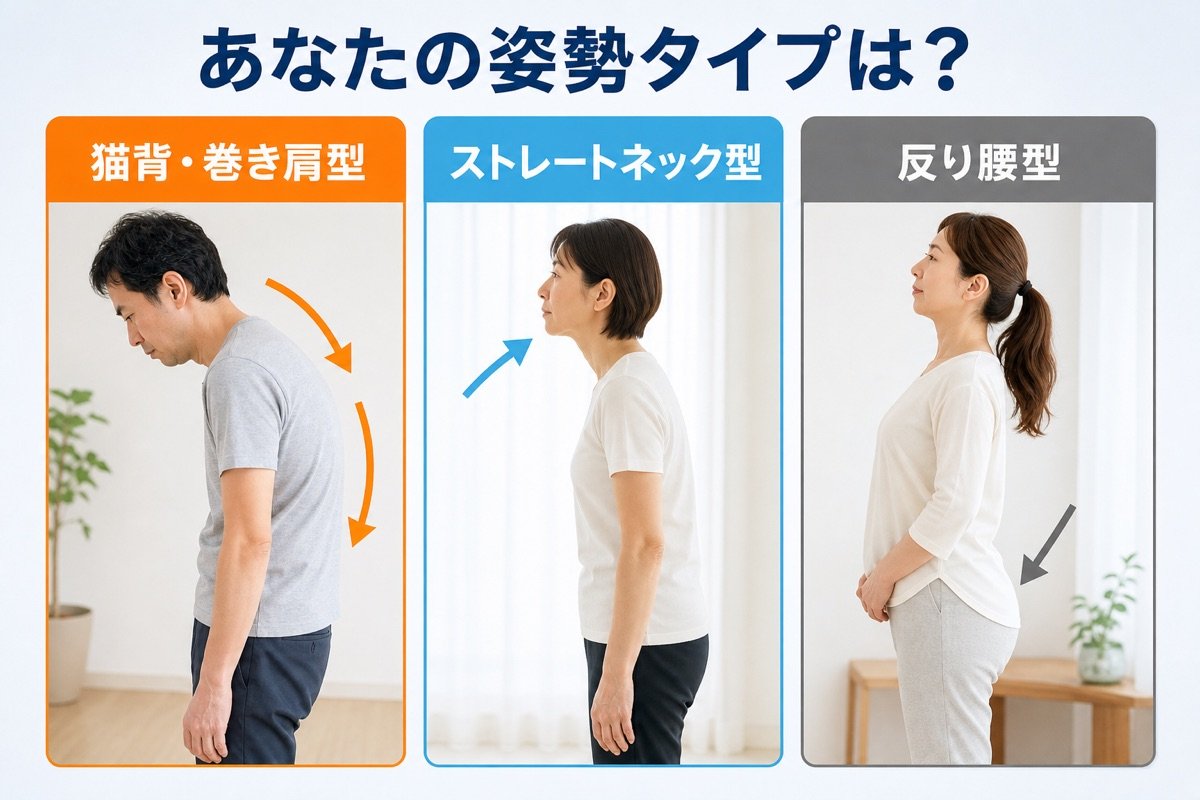 姿勢3タイプ比較