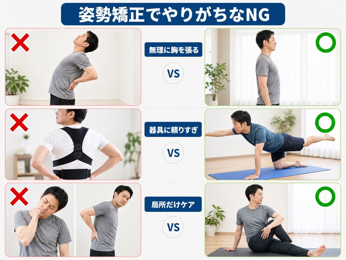 姿勢矯正NG vs OK