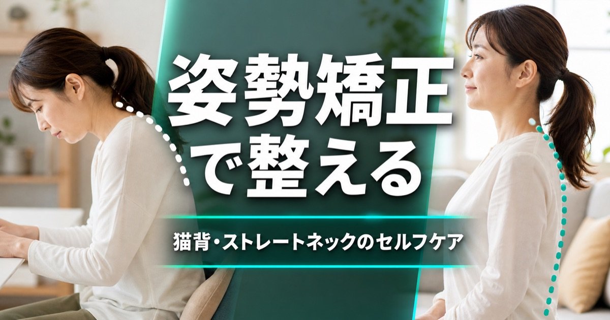 姿勢矯正で整える｜猫背・ストレートネックのセルフケア