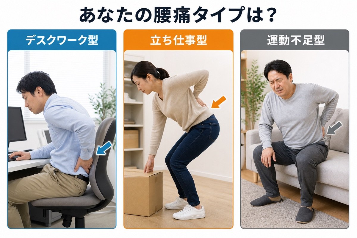 腰痛3タイプ比較