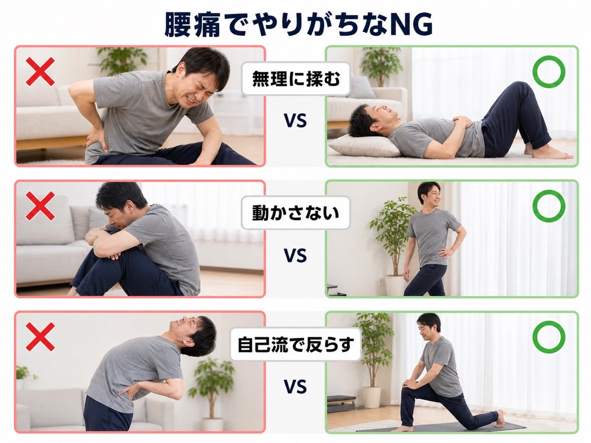 腰痛NG vs OK