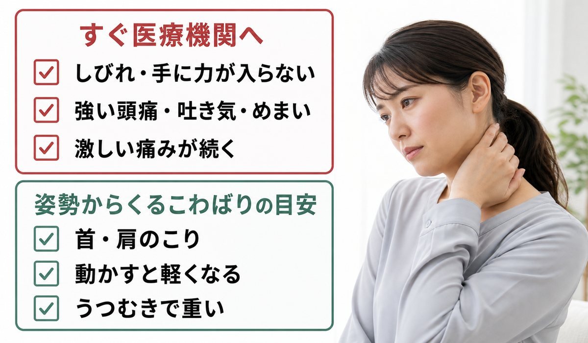 むちうち危険サイン