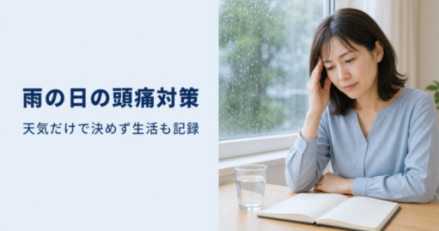 天気頭痛はなぜ起こる?雨の日の過ごし方とセルフケア