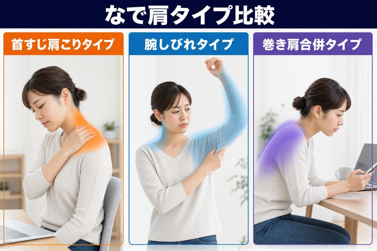 なで肩タイプ比較