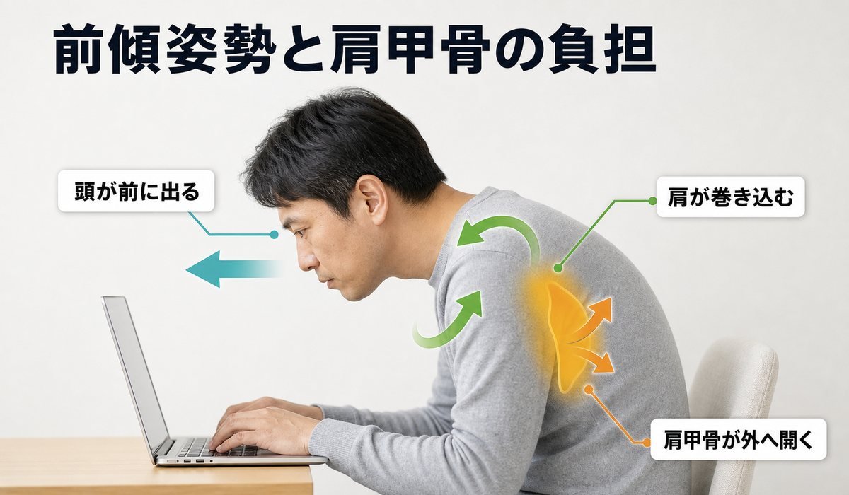 前傾負担メカニズム図