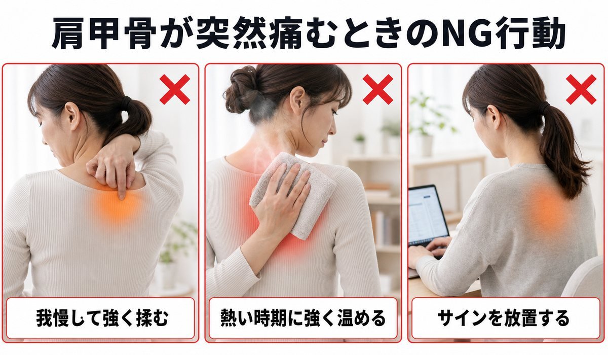 肩甲骨NG3行動比較