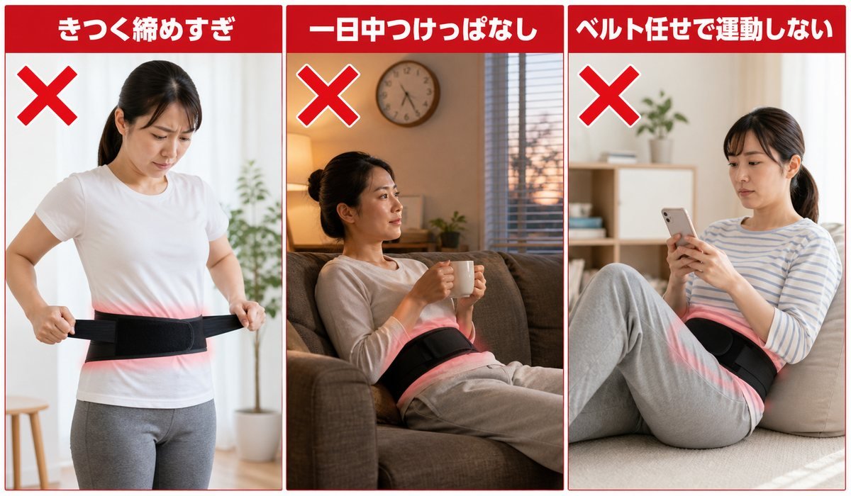 骨盤ベルト3NG比較