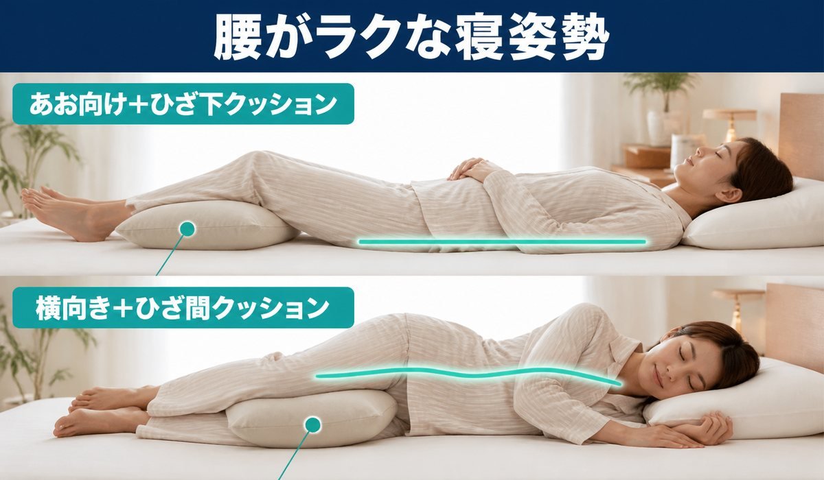 腰ラク寝姿勢図