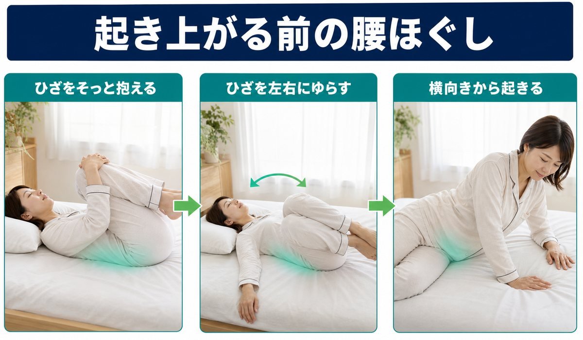 朝の腰ほぐし手順