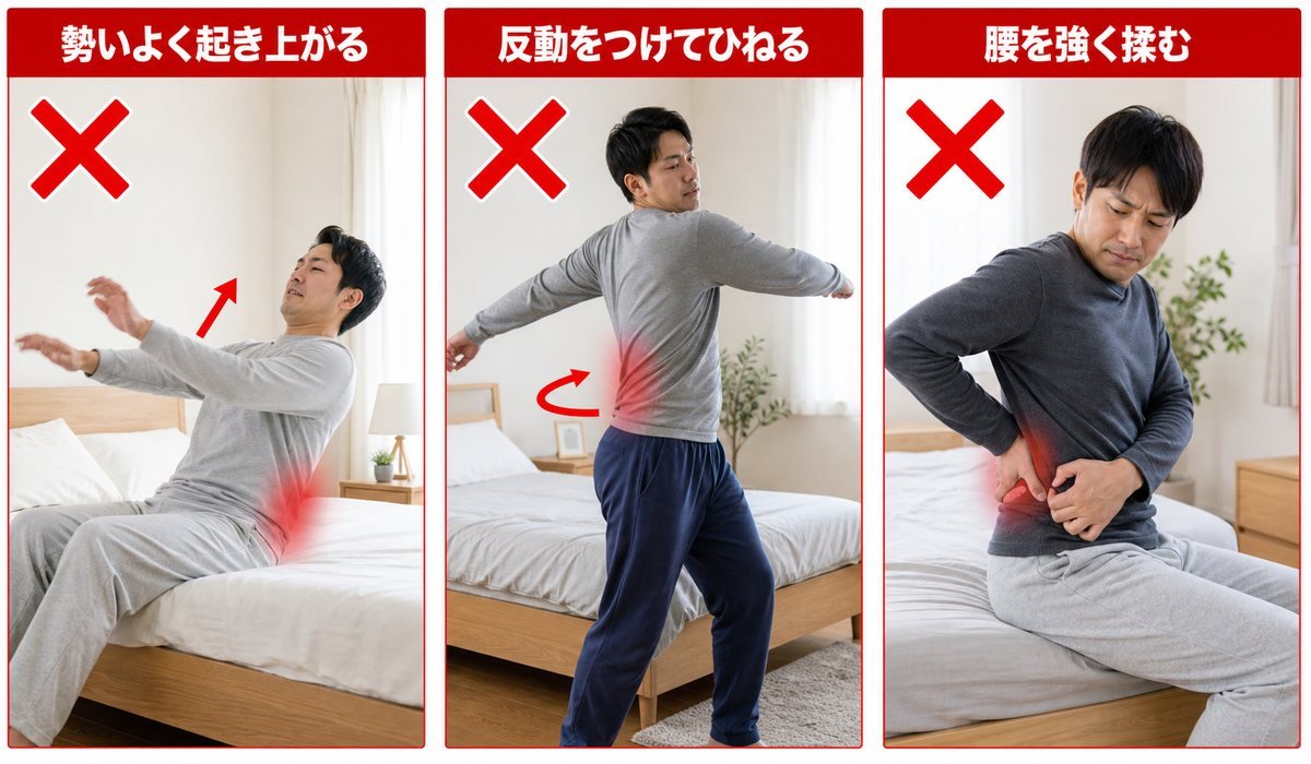 朝腰痛3NG比較