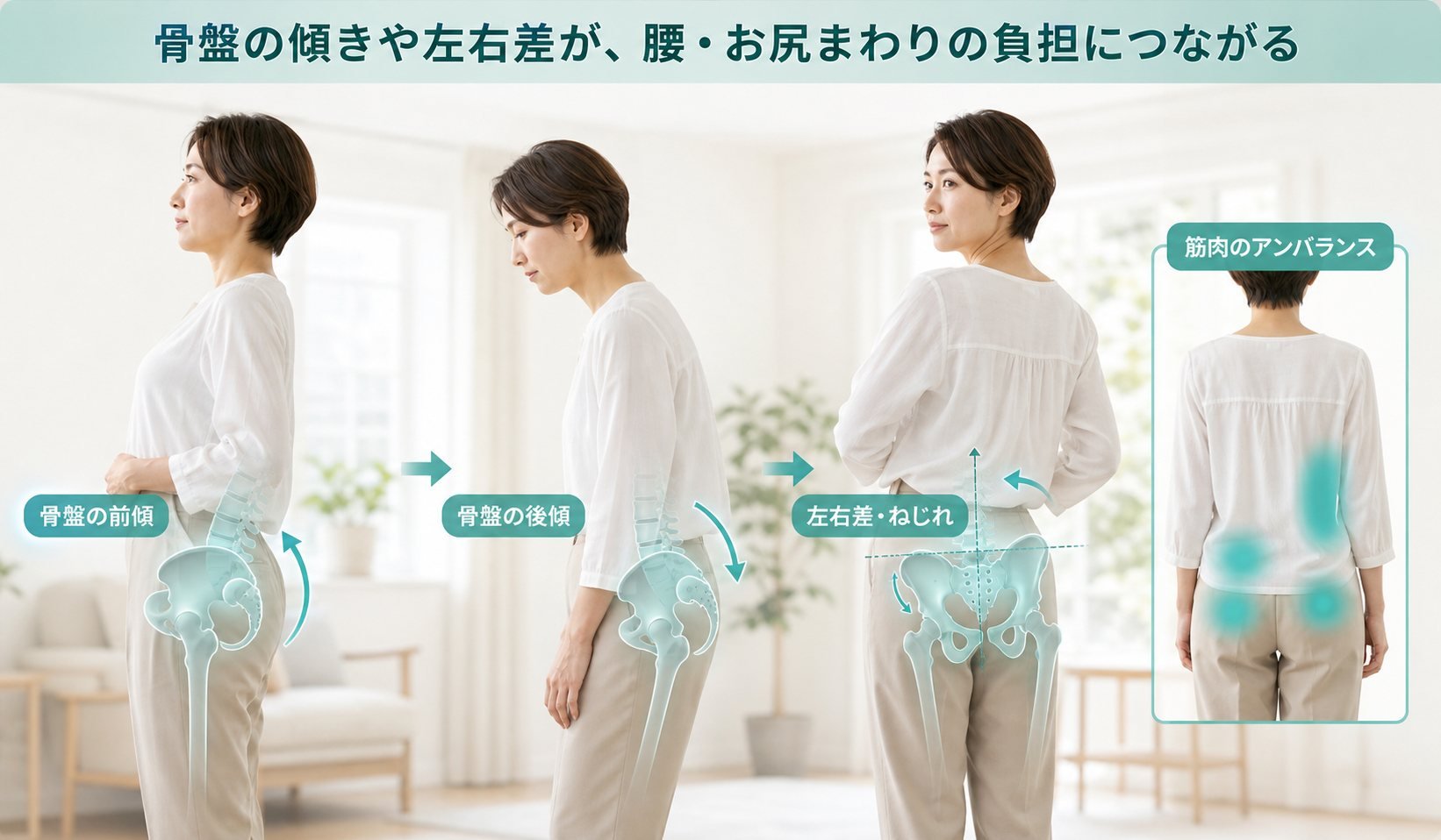 骨盤矯正 02_zentai｜ココロカラダメディカル整体院 上前津駅前院