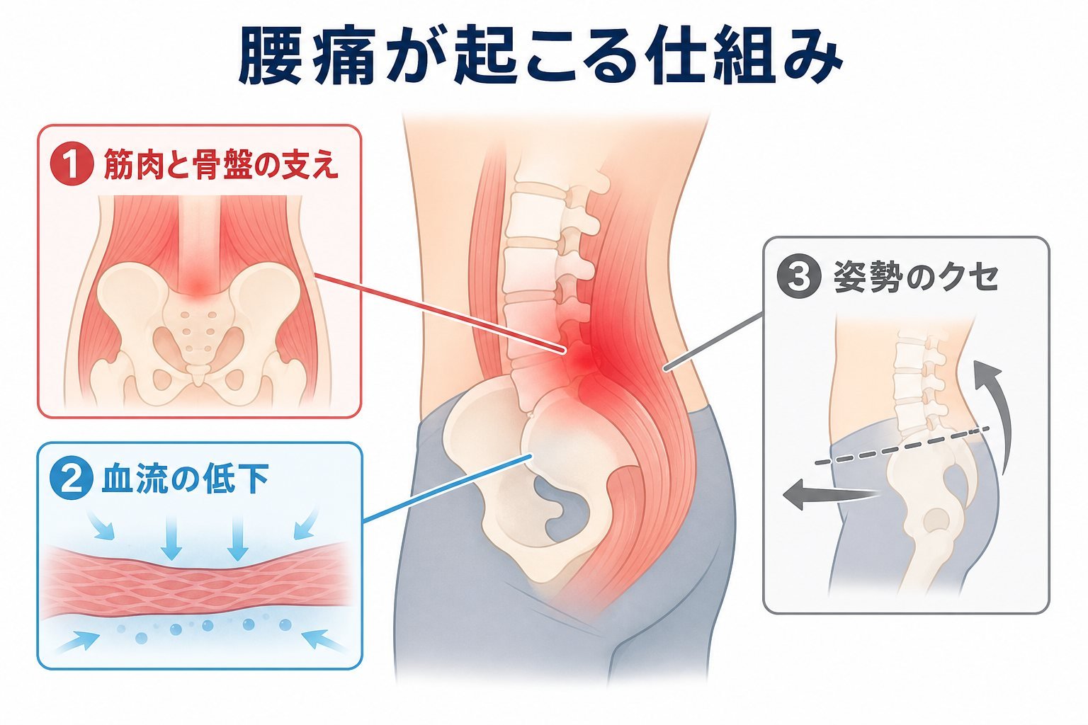 腰痛 07_mechanism｜こころ整骨院 札幌美しが丘院
