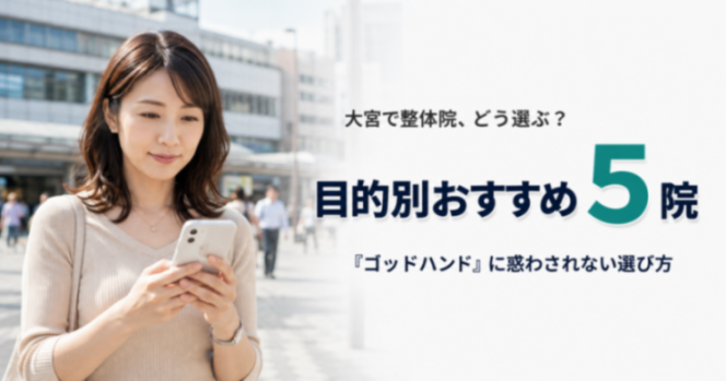 大宮でゴッドハンドと言われる整体・整骨院は?目的別おすすめ5院【2026年版】