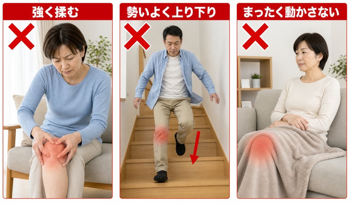 膝NG行動比較