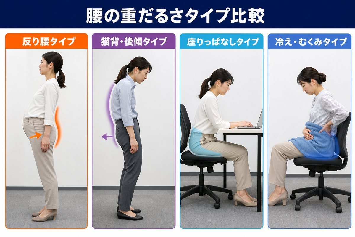 腰だるいタイプ比較