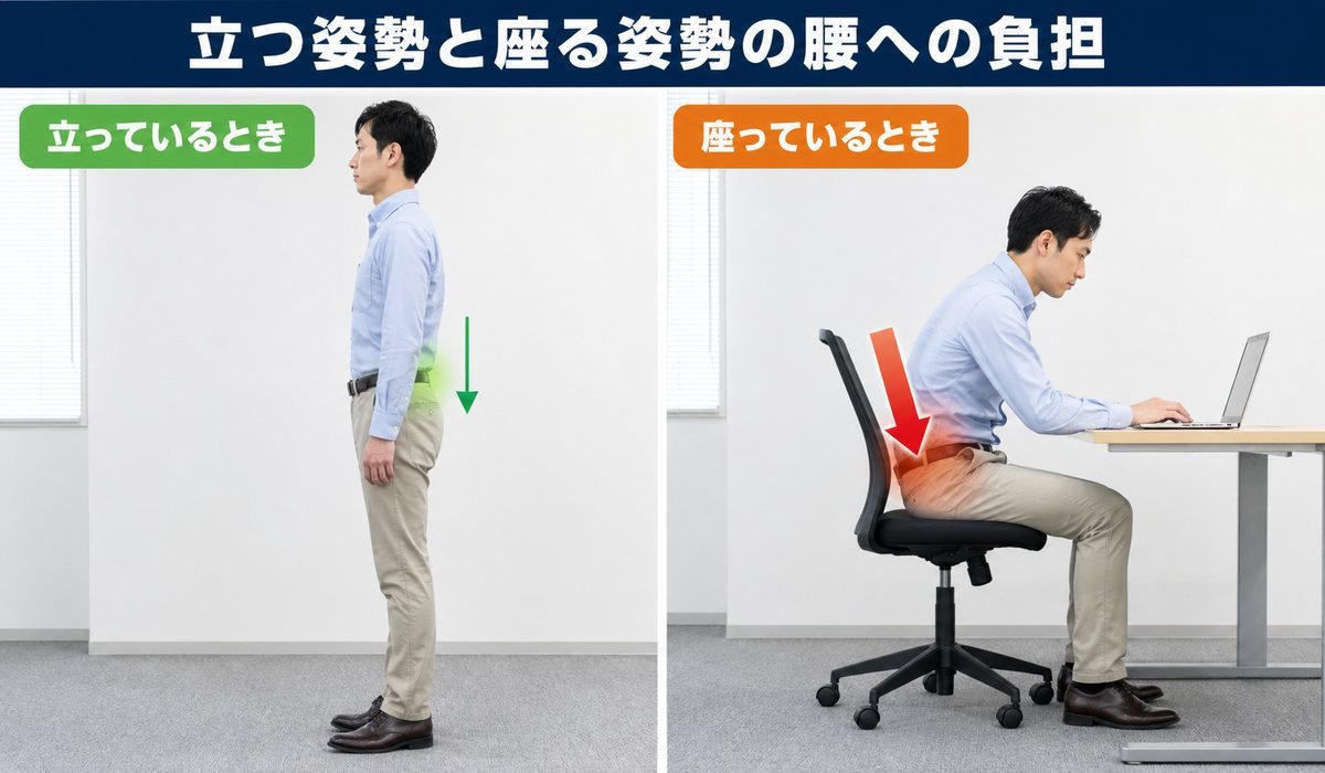 座位腰負荷図