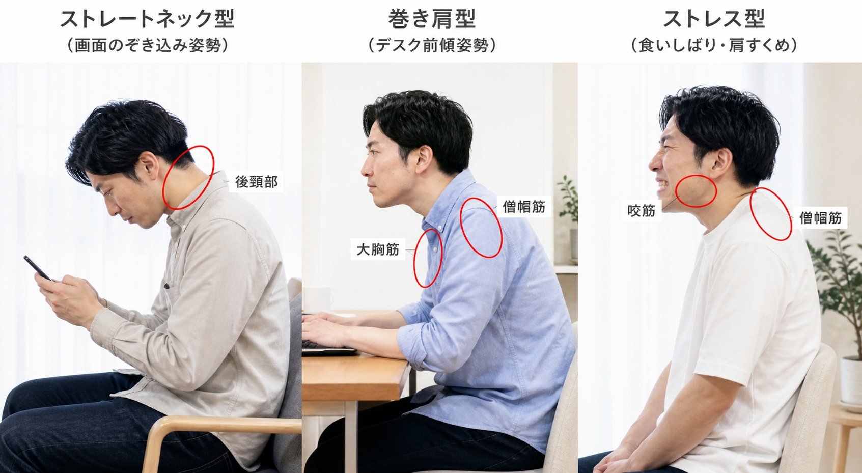 3タイプの比較図