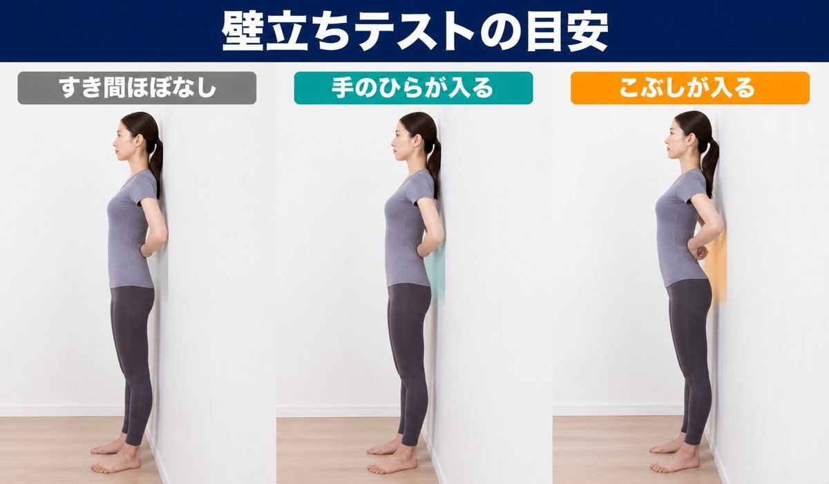 壁立ちテスト図解