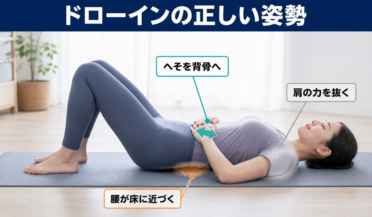 ドローインの正しい姿勢