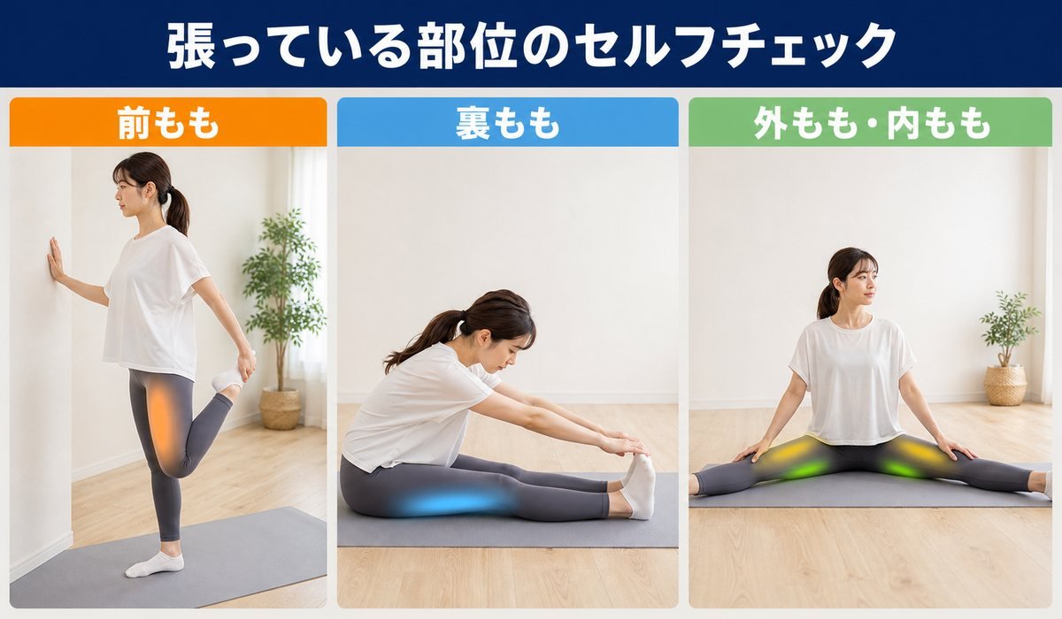 セルフチェック3動作の図解