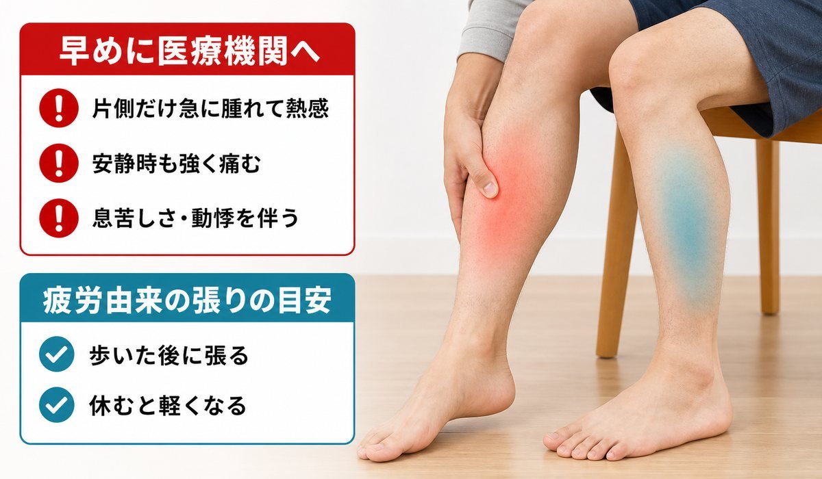 ふくらはぎ危険サイン