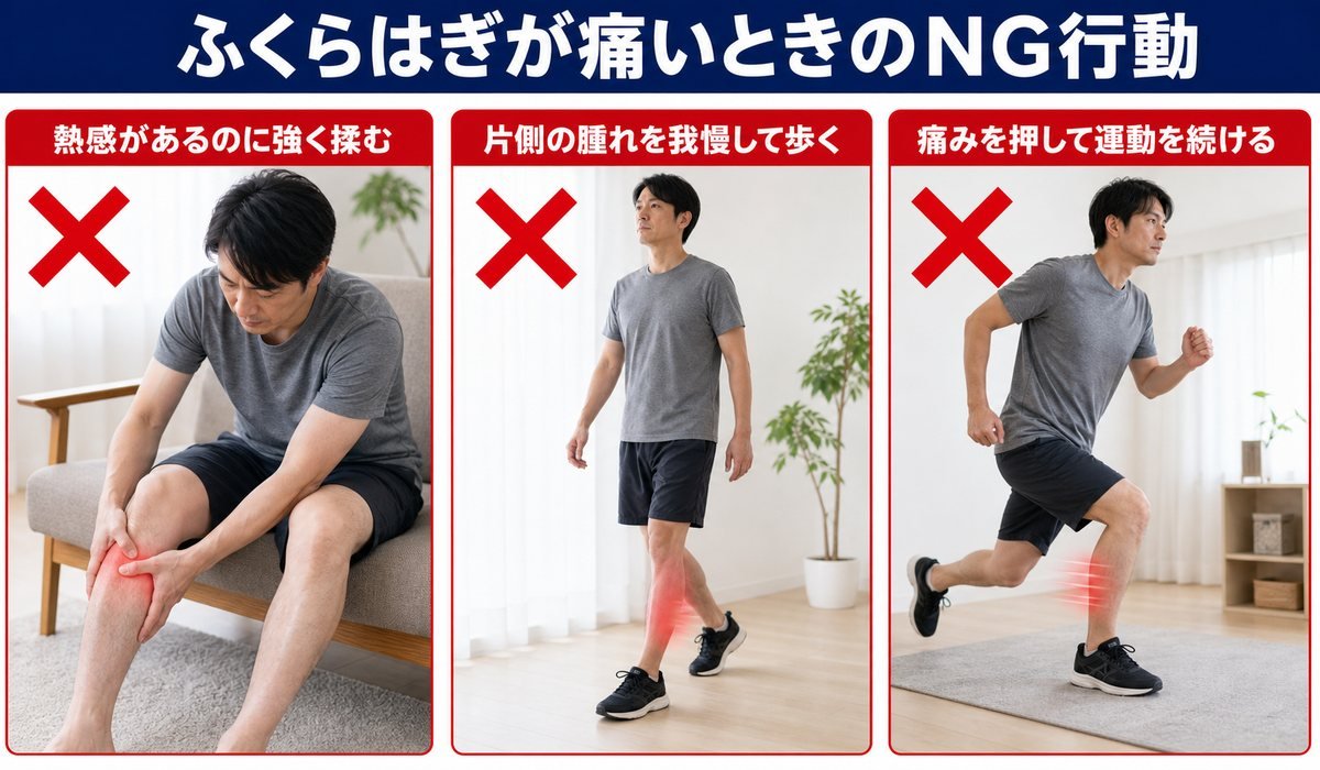 ふくらはぎNG行動