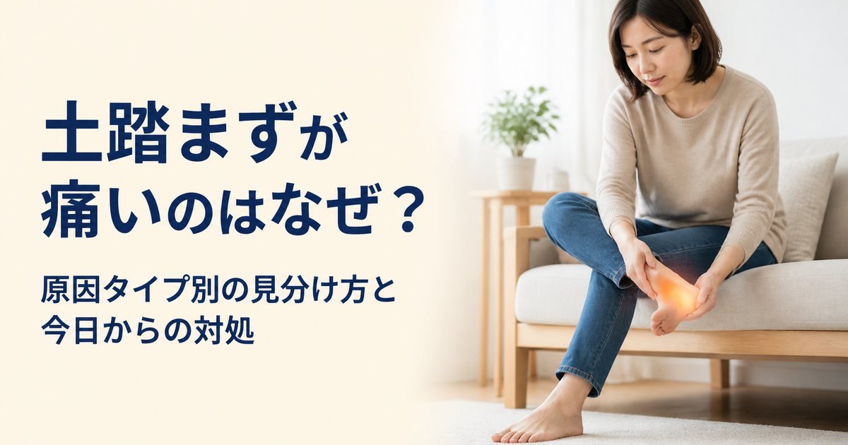 土踏まずが痛いのはなぜ?原因の見分け方とやってはいけないこと