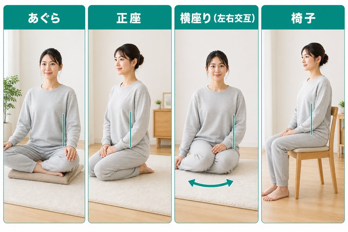 代替の座り方4種