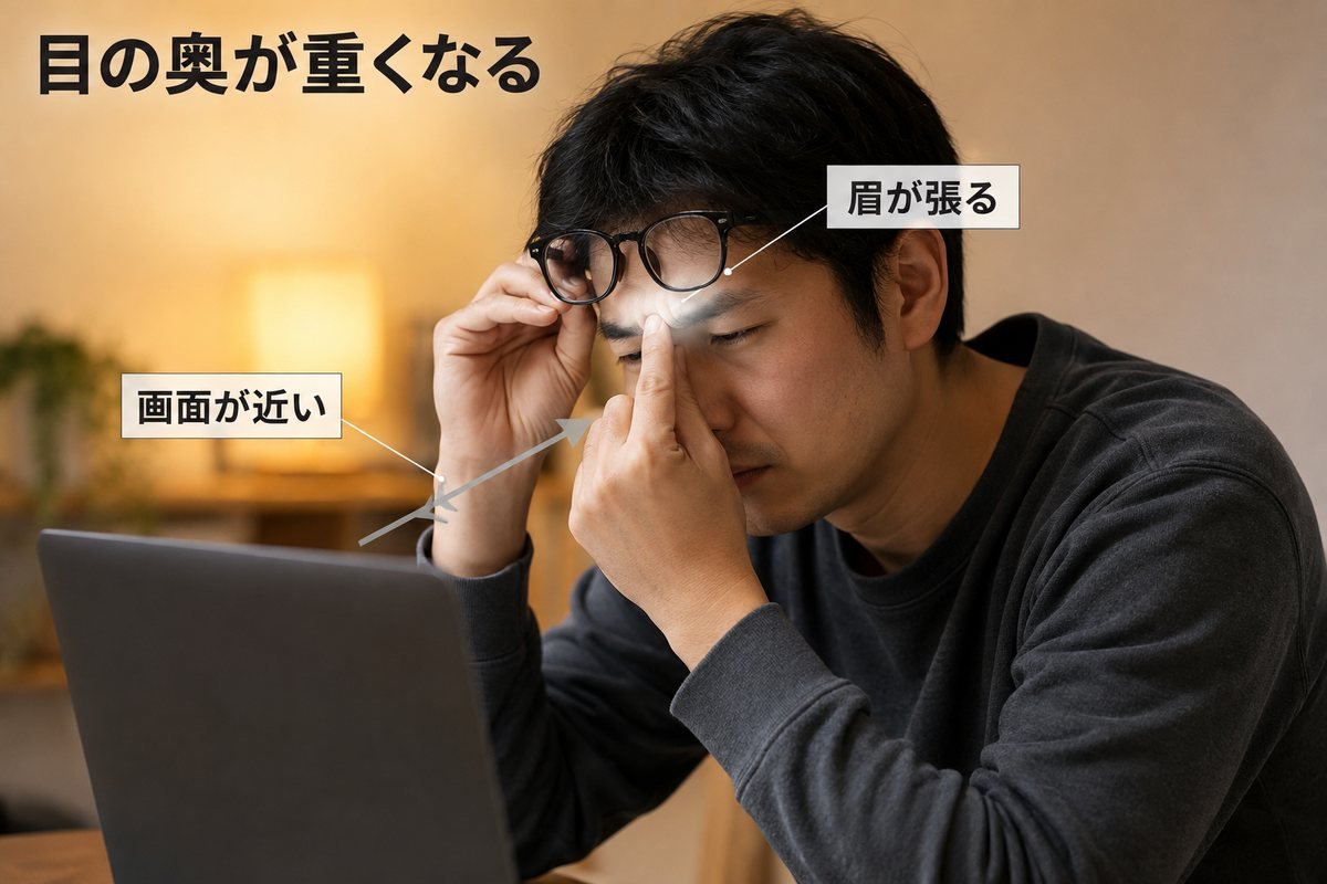 目の疲れタイプ