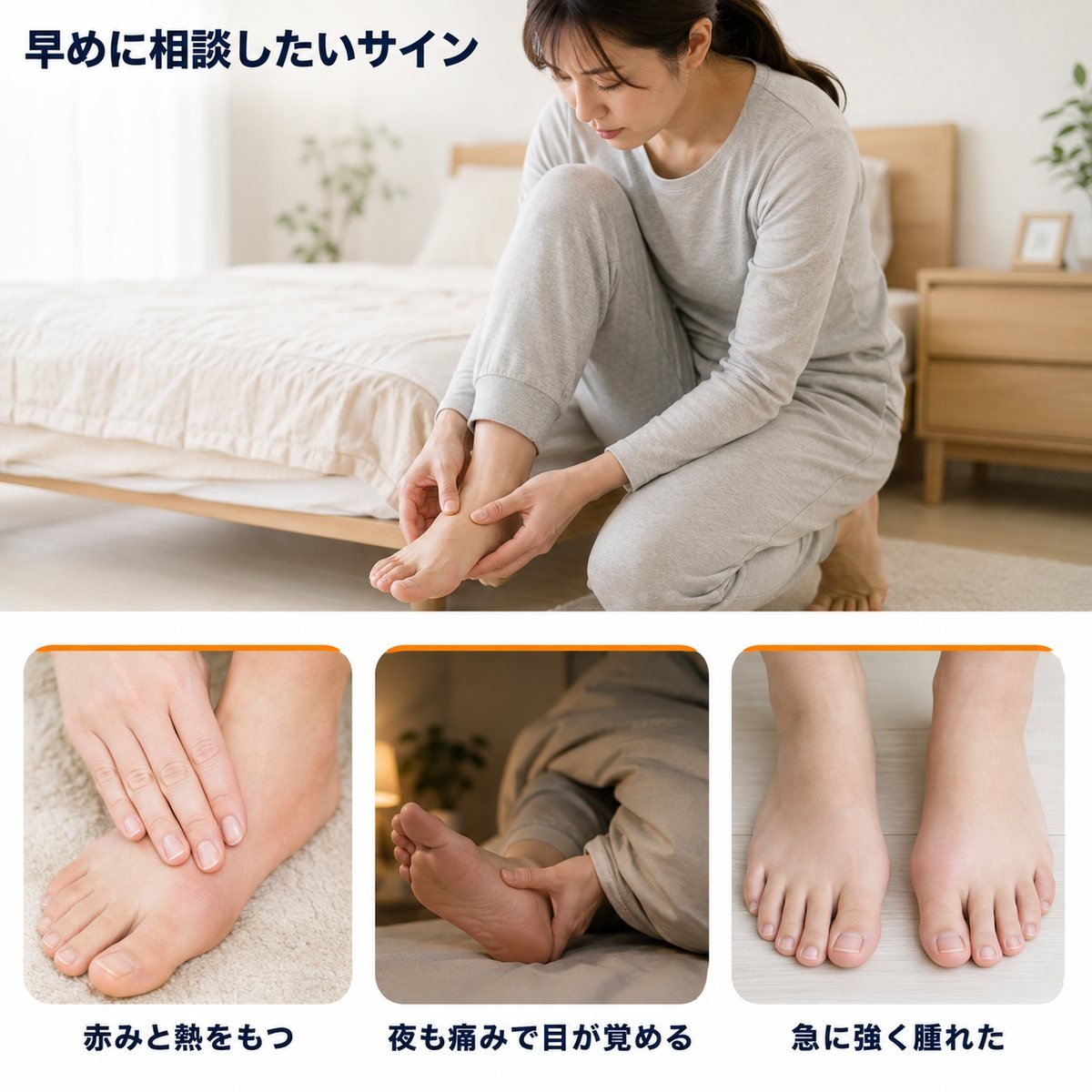 足の親指の危険サイン