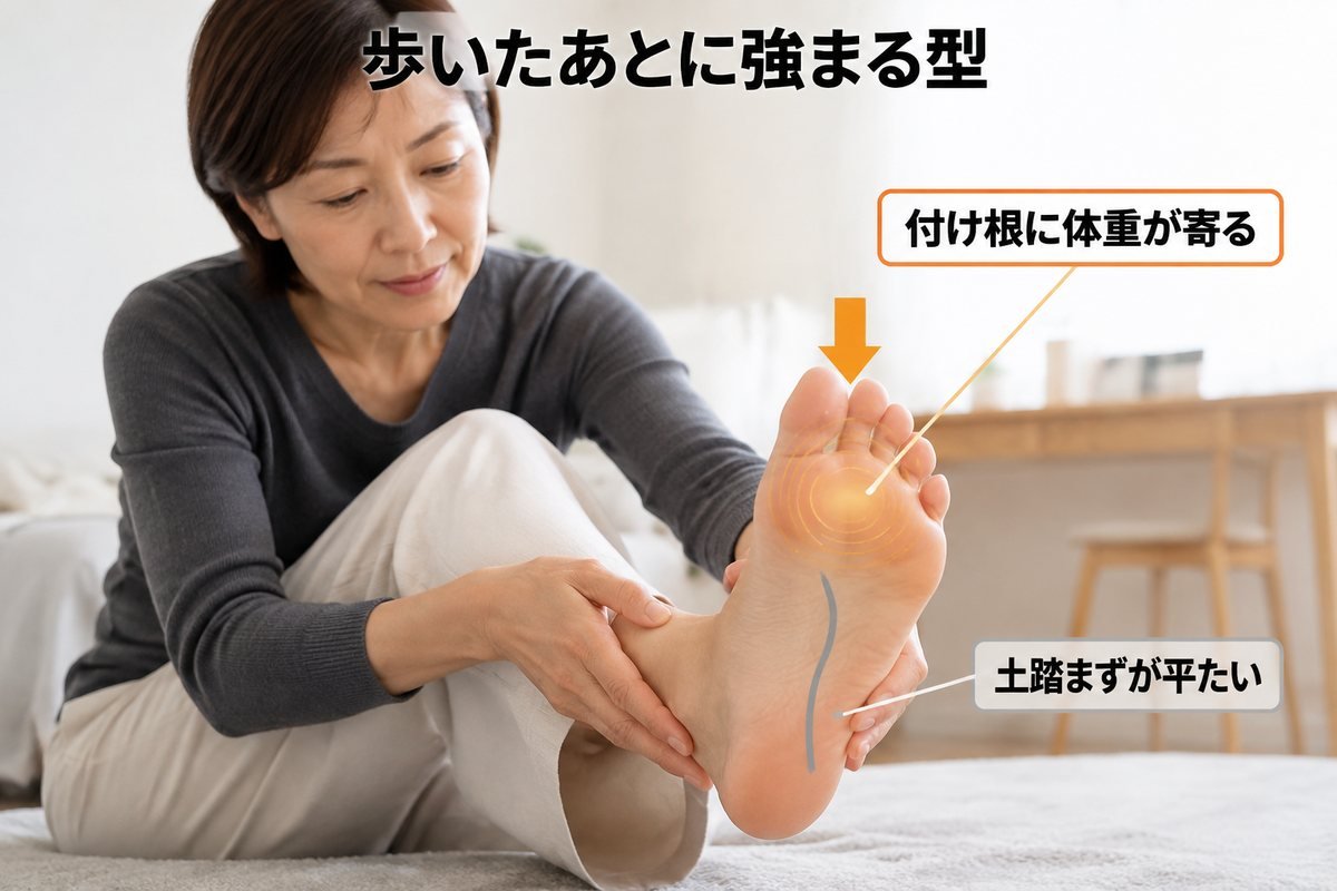 タイプC 使いすぎ・アーチ低下型