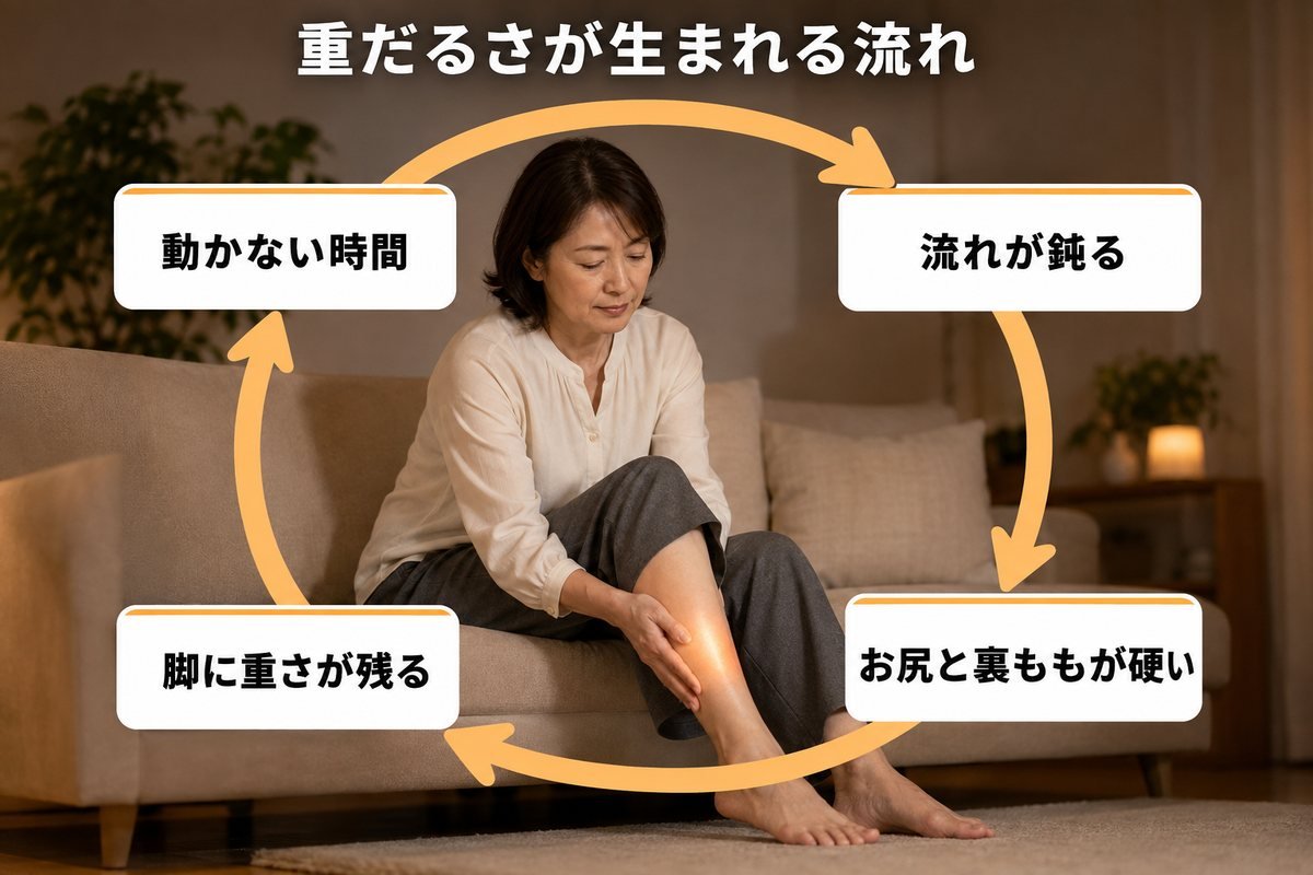 足のだるさが起こる原因