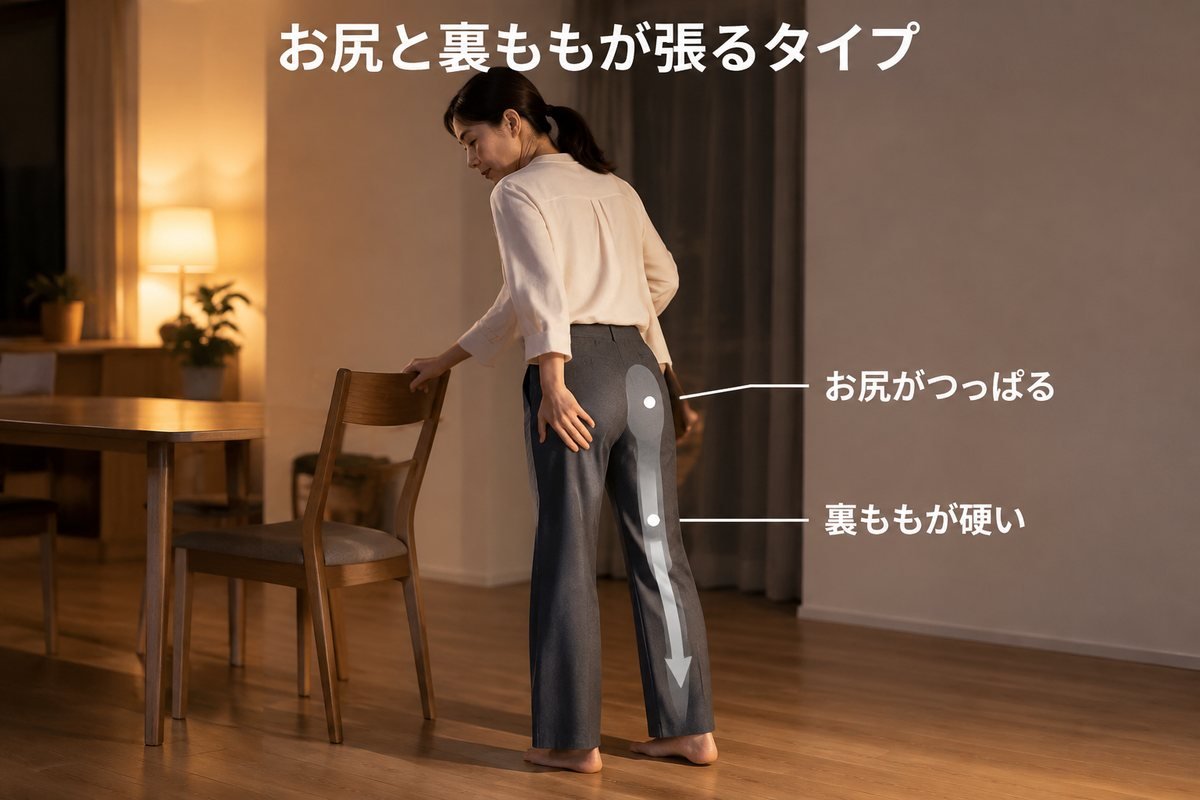 張り型の足のだるさ