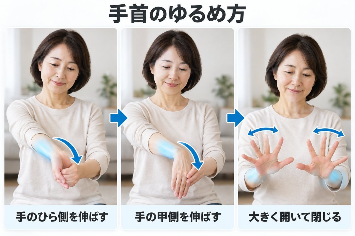 セルフケア③ 手首をゆるめる