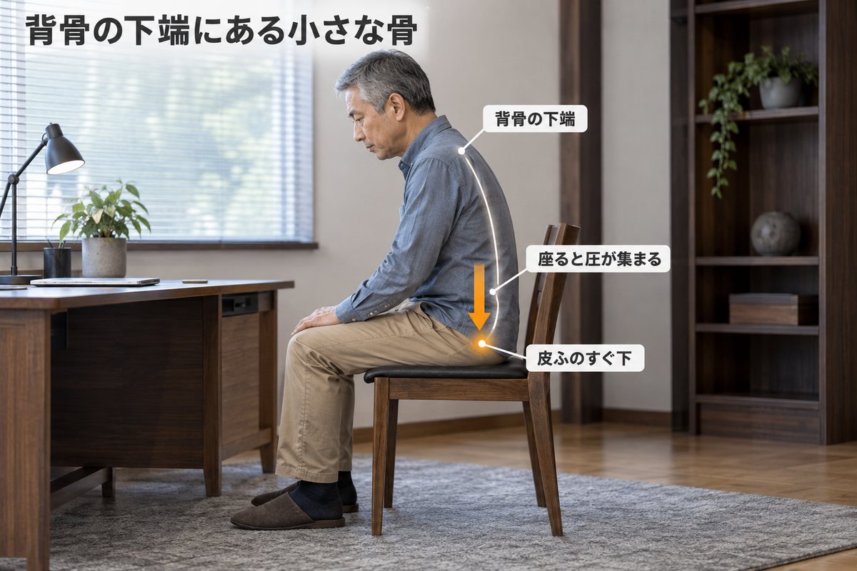 尾てい骨に負担が集まる理由